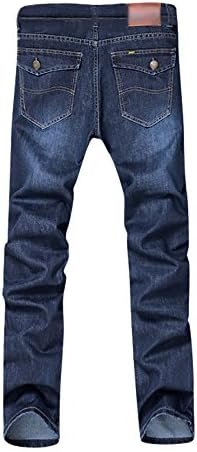 Men Jeans Relaxed fit Cotton Hip Hop Loose Work Long Trousers Jeans Pants Middle Waist Denim Long Pants Jeans for