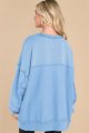 Women's Oversized Sweatshirt Casual Long Sleeve Button Neck Pullover Tunic Tops Outfits