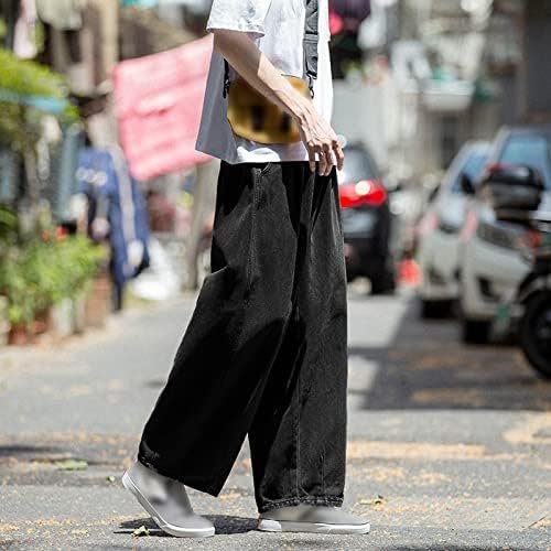 Jeans for Men Relaxed fit Plus Size Jeans Street Wide Leg Trousers Pants Jeans Jeans for Men Big and Tall