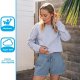 Womens Shorts Casual Lounge Cotton Short High Waisted Sweat Short for Women