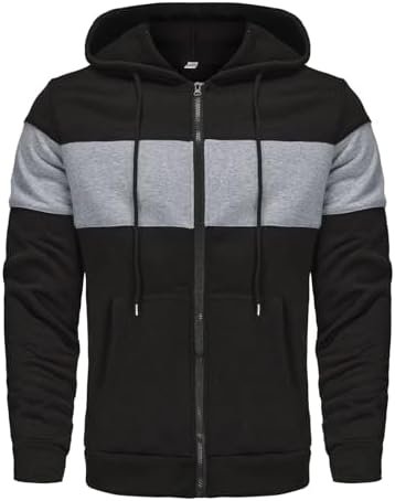 Mens Hooded Sweater Coat With Solid Color Zipper Pocket In Autumn And Winter Boy Outdoor Slipper