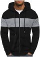 Mens Hooded Sweater Coat With Solid Color Zipper Pocket In Autumn And Winter Boy Outdoor Slipper