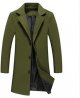 Men Slim Winter Coat Lapel Long Sleeve Padded Leather Vintage Thicken Coat Sheepskin Teach Coat for Men