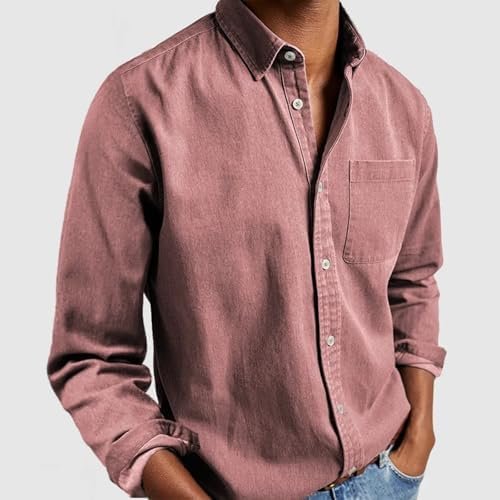 Long Sleeved Shirts for Men's Leisure and Business Holiday Fashion Long Sleeved Shirts for Men Tall Mens Shirts