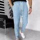 Fashion Floral Knitted Pants for Mens,Men's Straight Legs Trousers Jacquard Strechy Slim Fit Long Legs Pants Trousers