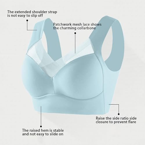 Women's Large Strapless Lace Tank Top Underwear Thin Side Fold Side Breast Gather Adjustable Bra Womens Bra