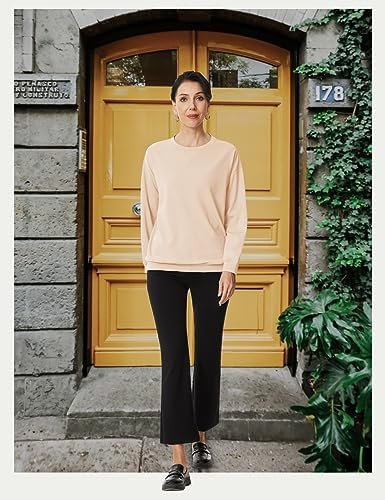 Sweatshirts for Women Loose Fit Pullover Lightweight Sweatshirt Soft Comfortable Grandma Top Elderly Women