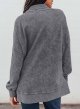 Sweatshirt For Women Casual Long Sleeve Shirts Loose Fit Button V Neck Pullover Tops Fall Clothes