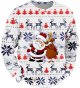 Christmas Mens Autumn And Winter Products Hooded Crew Neck Sweatshirt Double Layer Snowflake Funny Funny Fleece