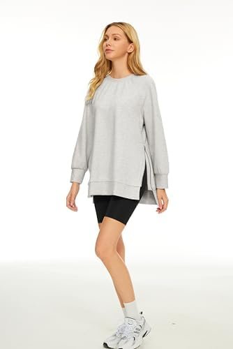 Womens Oversized Sweatshirts Long Sleeve Crew Neck Pullover Casual Hoodies Fall Fashion Clothes
