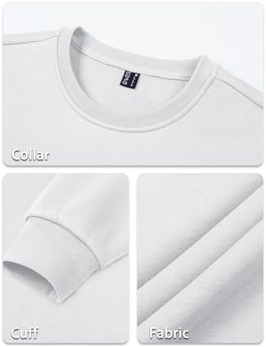 Men's Long Sleeve Sweatshirt Winter and Fall Casual Warm Sweatshirt Lined Pullover