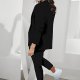 Women's Two Piece Lapels Suit Set Office Long Sleeve Jacket Pant Suit Slim Fit Trouser Jacket Suit Christmas