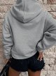 Women's Casual Hoodies Long Sleeve Solid Lightweight Pullover Tops Loose Sweatshirt with Pocket