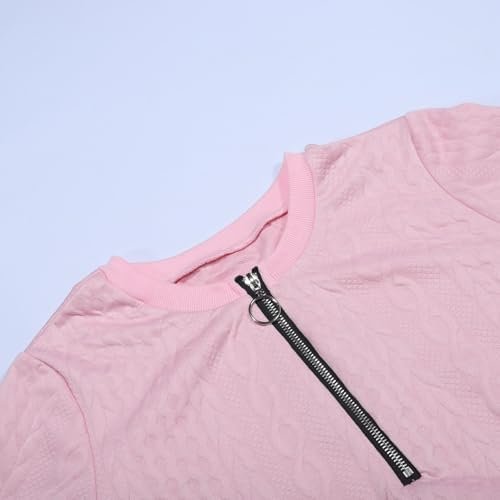 Women's Autumn And Winter Casual Comfortable Versatile Solid Color Half Zipper Long Sleeve Sweatshirt Women Zip