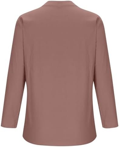 Loose Button Down Blouse Tops Stand Solid Sleeve Long Casual Women Shirt Women Blouse Thinning Shirts for Women