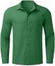 Men's Solid Color Casual Shirt Long Sleeve Loose Fit Linen Blend with Pockets Stretch Tee