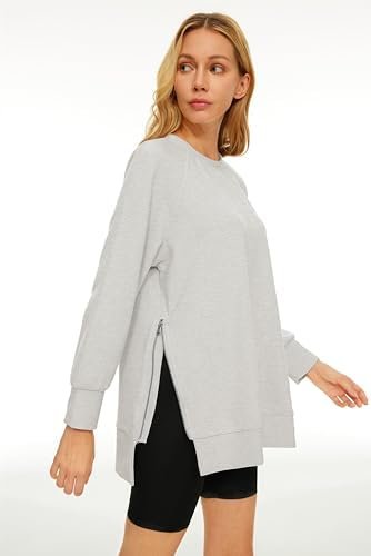 Womens Oversized Sweatshirts Long Sleeve Crew Neck Pullover Casual Hoodies Fall Fashion Clothes