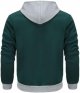 Winter Splice Tops Sleeve Blouse Men's With Zip Cap Long Sweater Men's Coats Jackets Slipper Socks Animal