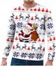 Christmas Mens Autumn And Winter Products Hooded Crew Neck Sweatshirt Double Layer Snowflake Funny Funny Fleece